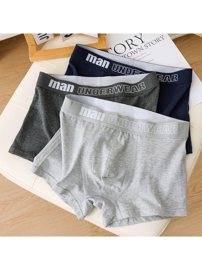 Набор 3 шт. мужские трусы боксеры хлопковые базовые, нижнее белье, Classic Boxers, (микс цветов), S BC33S фото