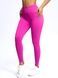 Damskie legginsy push-up fitness z dopasowaną talią, Elastic, (fuksja), S