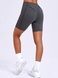 Damskie spodenki sportowe do fitnessu z zewnętrznymi szwami, Sculpt, (ciemno szary), L