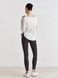 Bluza damska z szerokim dekoltem w szpic, Second Skin, (jasny szary), S