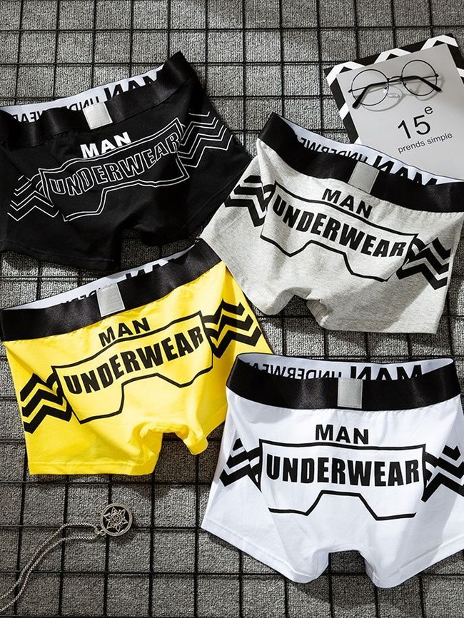 Zestaw 3 szt. męskie bawełniane bokserki, bielizna, Hype Boxers, (mix kolor&oacute;w), S