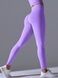 Women's 'Basic' seamless leggings with push-up, sports for fitness, (violet), S