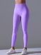 Women's 'Basic' seamless leggings with push-up, sports for fitness, (violet), S
