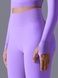 Women's 'Basic' seamless leggings with push-up, sports for fitness, (violet), S