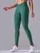 Women's push-up fitness leggings with V-belt, V-shape, (emerald), S