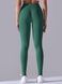 Women's push-up fitness leggings with V-belt, V-shape, (emerald), S