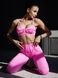 Women&rsquo;s fitness sports set with external seams, top and leggings, Sculpt Set, (pink), S
