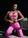 Women&rsquo;s fitness sports set with external seams, top and leggings, Sculpt Set, (pink), S