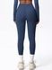 Women's 'Basic' seamless leggings without push-up, sports for fitness, (dark blue), L