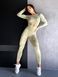 Komplet sportowy, dw&oacute;jka: rashguard i legginsy z push-up, Wild Acid, (zielony), S