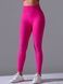 Women's 'Basic' seamless leggings with push-up, sports for fitness, (fuchsia), S