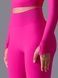 Women's sports leggings with push-up and V-shaped belt, Basic, (fuchsia), M