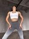 Women's sports top with push-ups and removable cups, Active, (white), S