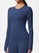 Longsleeve women's basic sports sweater for fitness, Basic Long, (dark blue), S