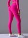 Women's sports leggings with push-up and V-shaped belt, Basic, (fuchsia), M