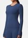 Longsleeve women's basic sports sweater for fitness, Basic Long, (dark blue), M