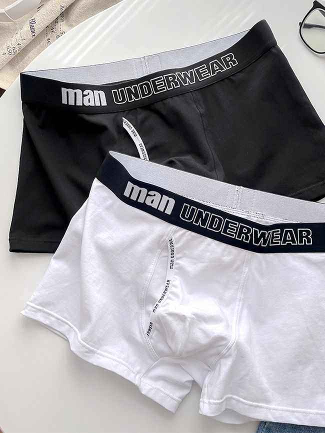 Męskie bawełniane bokserki, bielizna, Regular Boxers, (czarne), S