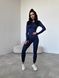 Komplet sportowy, dw&oacute;jka: rashguard i legginsy z push-up, Classic, (ciemno niebieski), S