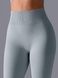 Damskie legginsy &bdquo;Base&rdquo; z push-up, bezszwowe, sportowe do fitnessu (jasny szary), S