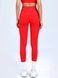Damskie legginsy sportowe do fitnessu z zewnętrznymi szwami, Sculpt, (czerwony), L