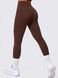 Damski sportowy zestaw do fitnessu z imitacją bielizny, rashguard i legginsy bez push-upu, Crush Armor, (czekoladowy), S