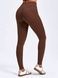 Damski sportowy zestaw do fitnessu z imitacją bielizny, rashguard i legginsy bez push-upu, Crush Armor, (czekoladowy), S