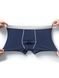 Men's cotton boxer briefs, underwear, Basic Boxers, (maroon + gray belt), S