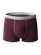 Men's cotton boxer briefs, underwear, Basic Boxers, (maroon + gray belt), S