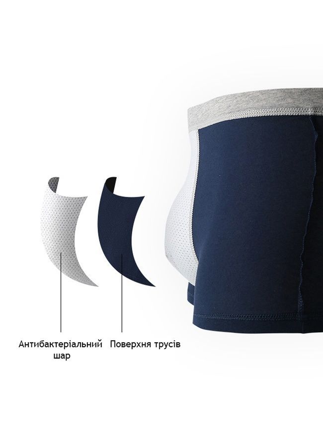Men's cotton boxer briefs, underwear, Basic Boxers, (maroon + gray belt), S