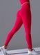 Women's 'Basic' seamless leggings with push-up, sports for fitness, (red), S