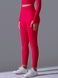 Women's 'Basic' seamless leggings with push-up, sports for fitness, (red), S