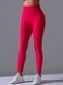 Women's 'Basic' seamless leggings with push-up, sports for fitness, (red), S
