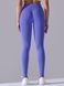 Women's push-up fitness leggings with V-belt, V-shape, (violet), S