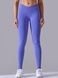 Women's push-up fitness leggings with V-belt, V-shape, (violet), S