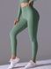 Damskie legginsy &bdquo;Base&rdquo; z push-up, bezszwowe, sportowe do fitnessu (jasnozielony), S