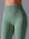 Damskie legginsy &bdquo;Base&rdquo; z push-up, bezszwowe, sportowe do fitnessu (jasnozielony), S