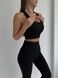 Komplet sportowy trzyelementowy: legginsy, top, rashguard, Euphoria, (czarny), S