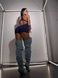 Women's fitness jumpsuit with zipper, shorts-style, and open back, Shadow Fit, (dark blue), L