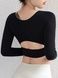 Damski rashguard sportowy z push-up i wyjmowanymi miseczkami, Balance, (czarny), S