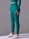 Women's 'Basic' seamless leggings with push-up, sports for fitness, (emerald), S