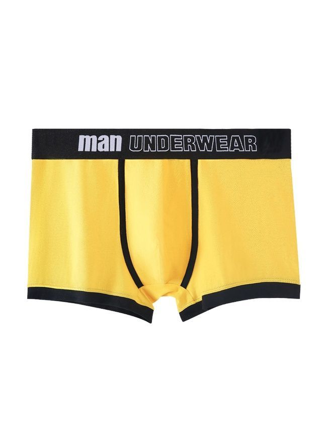 Męskie bawełniane bokserki, bielizna, Baseline Boxers, (ż&oacute;łty), S
