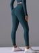 Damskie legginsy &bdquo;Basic&rdquo; z push-up, bezszwowe, sportowe do fitnessu (ciemny szmaragdowy), S