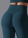 Damskie legginsy &bdquo;Basic&rdquo; z push-up, bezszwowe, sportowe do fitnessu (ciemny szmaragdowy), S