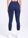 Women's sports leggings for fitness with external seams, Sculpt, (dark blue), S