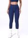 Women's sports leggings for fitness with external seams, Sculpt, (dark blue), S