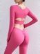 Damski rashguard sportowy z push-up i wyjmowanymi miseczkami, Balance, (r&oacute;żowy), S