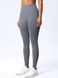 Women's push-up fitness leggings with a fitted waistband, Elastic, (gray), S