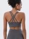 Women's sports top with push-ups and removable cups, Active, (gray), S