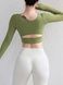 Damski rashguard sportowy z push-up i wyjmowanymi miseczkami, Balance, (pistacjowy), S