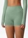 Szorty &bdquo;Basic&rdquo; bez push-upu sportowe damskie basowe do fitnessu, (pistacjowy), S